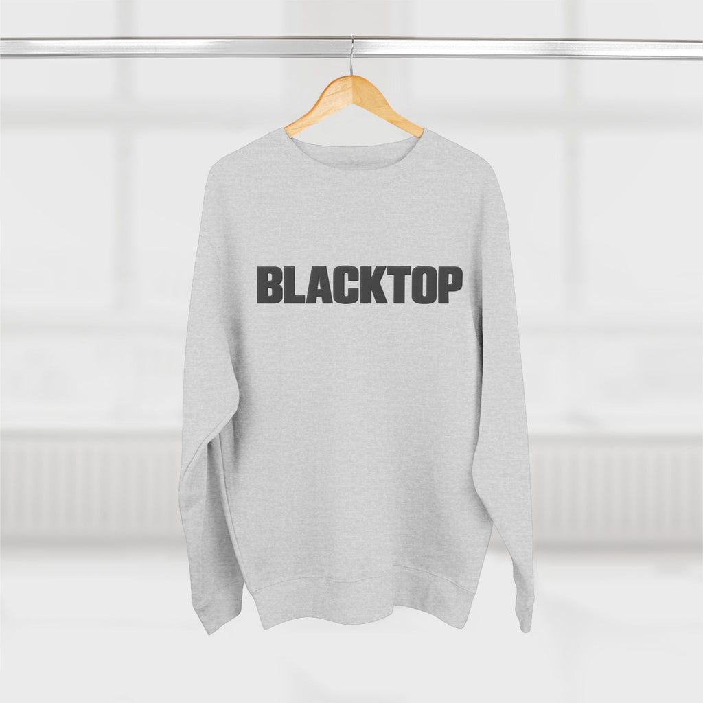 Blacktop Crewneck Sweatshirt — Bold Logo Streetwear Pullover