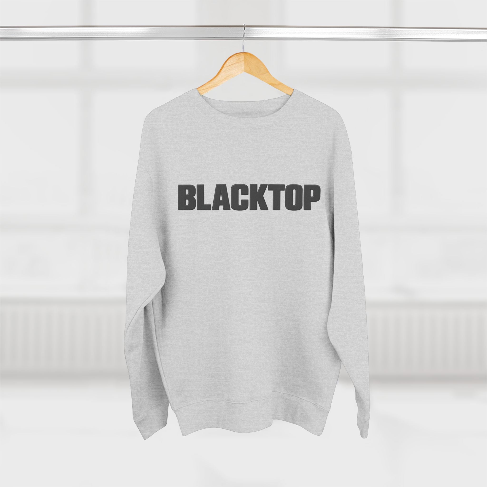 Blacktop Crewneck Sweatshirt — Bold Logo Streetwear Pullover