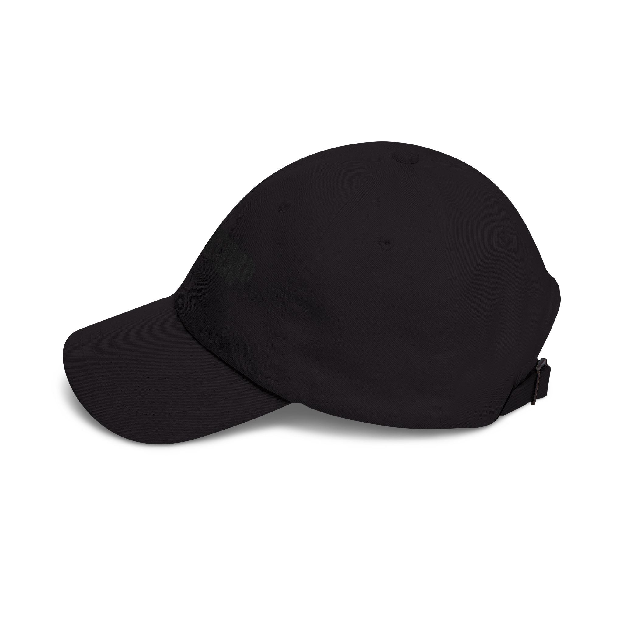 Blacktop Cap - Subtle 'Blackout' Black Embroidered Baseball Hat