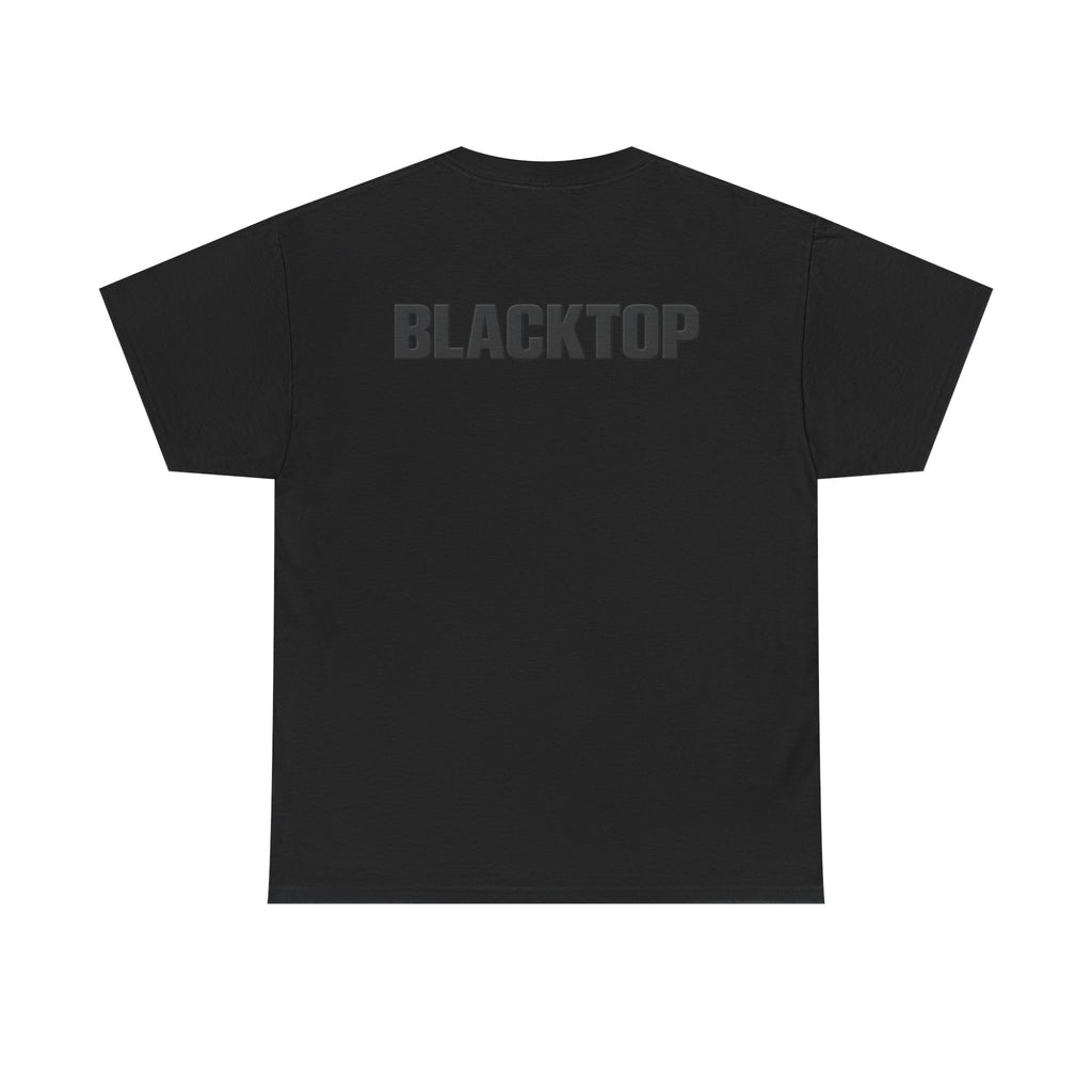 Blacktop Minimalist Logo Tee — Subtle Back Print Streetwear T-Shirt