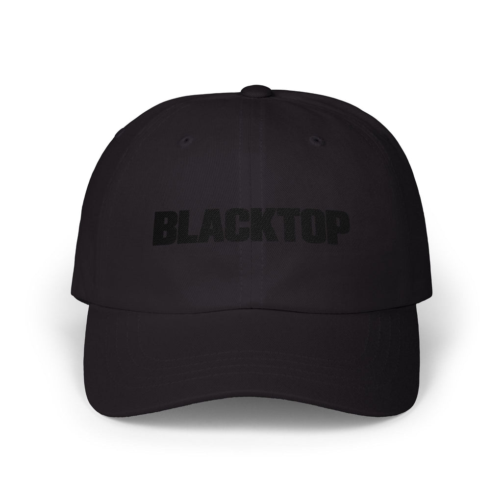 Blacktop Cap - Subtle 'Blackout' Black Embroidered Baseball Hat