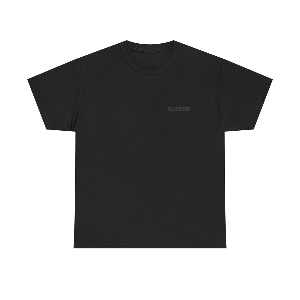 Blacktop Minimalist Logo Tee — Subtle Back Print Streetwear T-Shirt