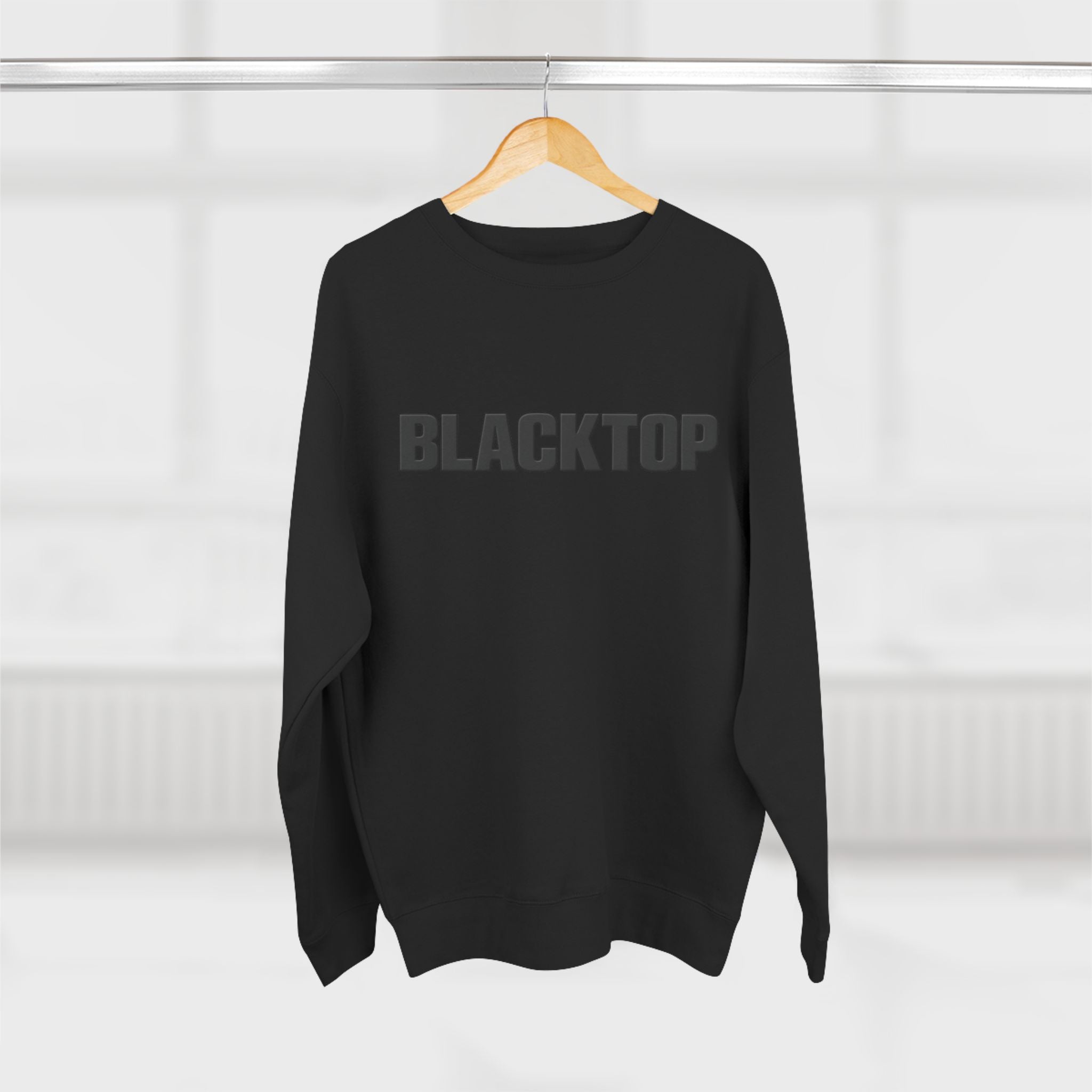 Blacktop Crewneck Sweatshirt — Bold Logo Streetwear Pullover