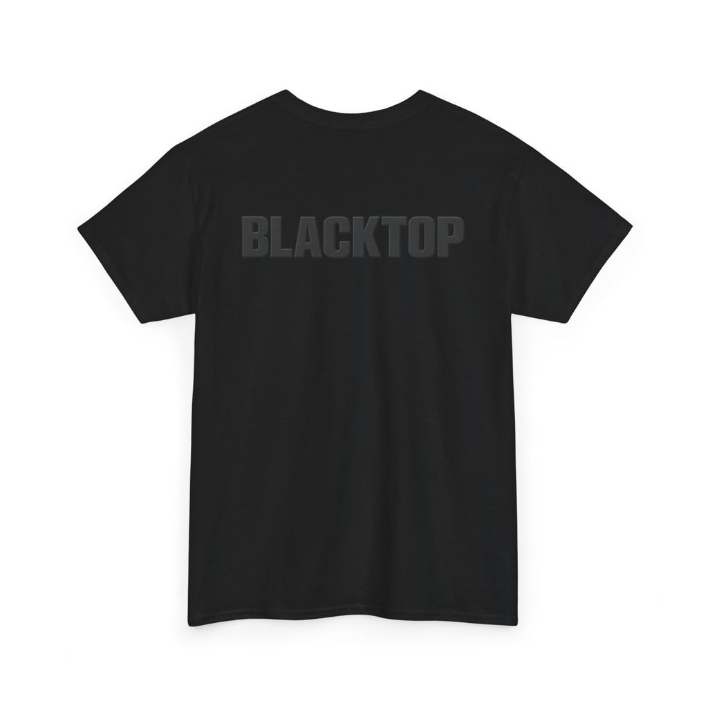 Blacktop Minimalist Logo Tee — Subtle Back Print Streetwear T-Shirt